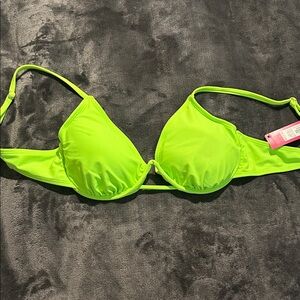 Xhilaration Bright Green Bikini Top
